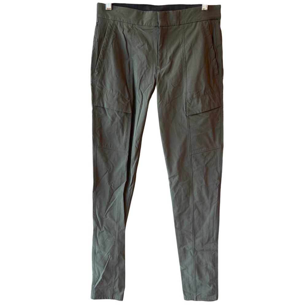 Athleta Trekkie Jogger Olive Grove Stretch Nylon Pant Size 6 (See note on size)